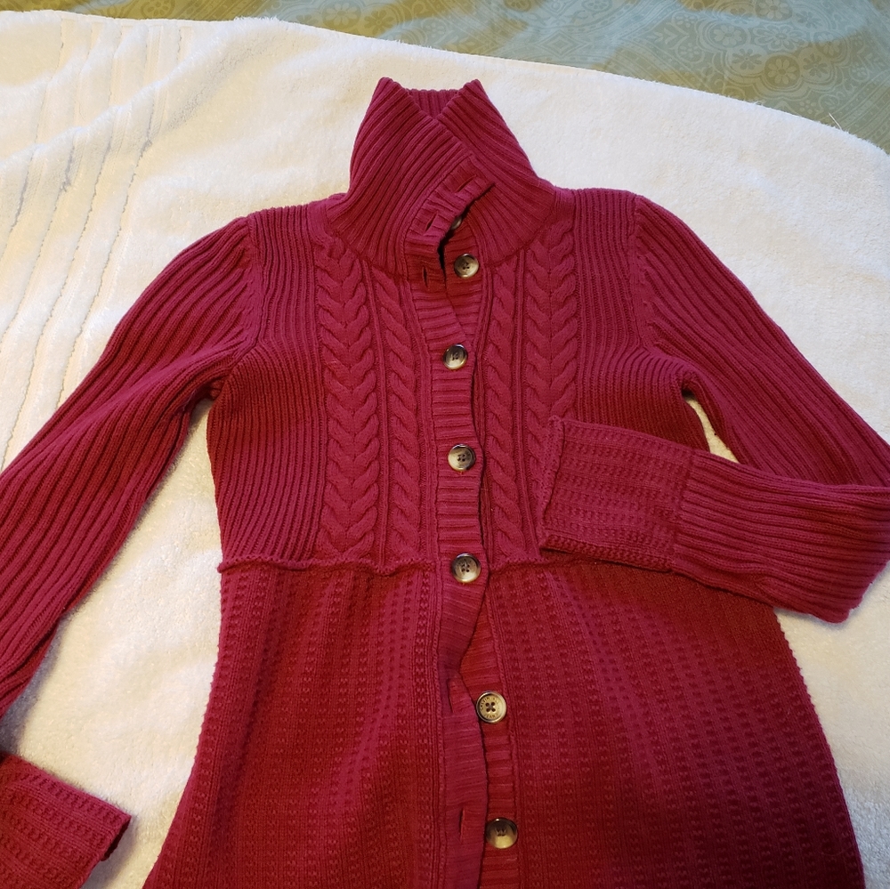 Button down riding cardigan